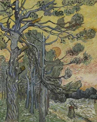 Kiefern bei Sonnenuntergang, 1889