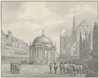 Die Vereidigung des Regierungsreglements auf dem Grote Markt in Haarlem, 5. September 1787