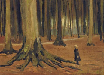 Ein Mädchen im Wald