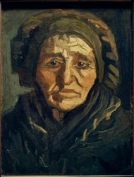 Bäuerin: Alte Frau mit dunkler Haube