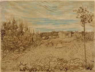 Bauernhaus in einem Feld