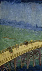 Brücke im Regen (nach Hiroshige)