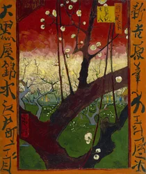 Blühender Pflaumenbaum (nach Hiroshige)