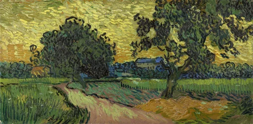 Landschaft in der Dämmerung