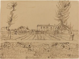 Pflüger auf den Feldern bei Arles