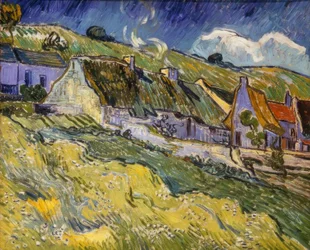 Strohgedeckte Häuser