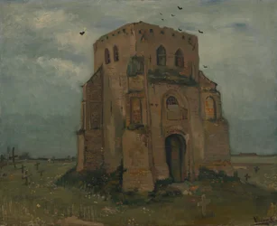 Der alte Kirchturm in Nuenen (Der Bauernfriedhof)