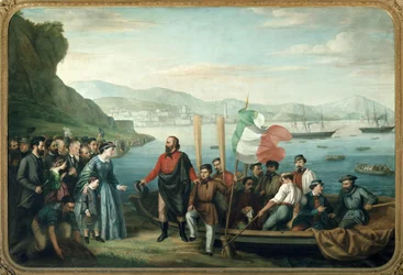 Giuseppe Garibaldi verlässt Quarto für die Expedition der Tausend