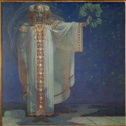 Königin Libussa, legendäre böhmische Prinzessin, die Prag gegründet haben soll