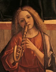 Minnesängerengel (Detail)