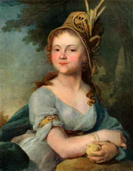 Porträt von V. I. Arsenyeva, Mitte der 1790er Jahre, 1939