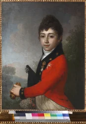 Porträt von Baron Alexey Nikolaevich Serdobin als Kind - Vladimir Lukich Borovikovsky