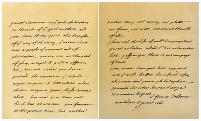Brief von Francois Marie Arouet de Voltaire an George Keat, 16. Januar 1760