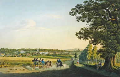 Ansicht von Althaldensleben, graviert von Carl August Richer (1770-1848)