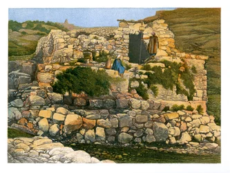 Der Brunnen von En-Rogel, Jerusalem, ca. 1870