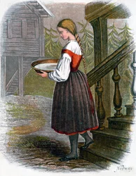 Norwegisches Bauernmädchen, 1809