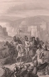Marschall de Boucicault zwingt Sultan Bayezid, die Belagerung von Konstantinopel zu beenden