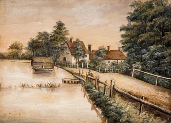 Longmore Pool, Sutton Park, 19. Jahrhundert.