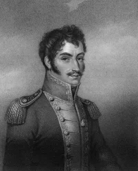 Simon Bolivar, südamerikanischer Revolutionär des 19. Jahrhunderts, 1836
