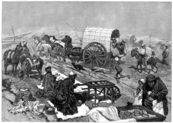 Der Damenomnibus, Kaschgar, Zentralasien, 1875