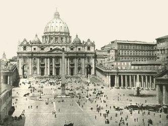 Petersdom und der Vatikan, Rom, Italien, 1895