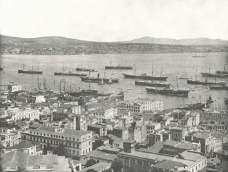 Der Bosporus in Richtung Scutari, Konstantinopel, Osmanisches Reich, 1895