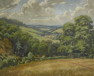 Szene in Devon, nahe Widdecombe Moor, um 1949