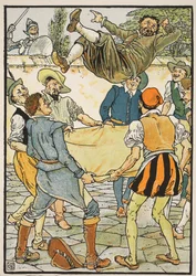 Wie Sancho die Rechnung bezahlte, Illustration aus 