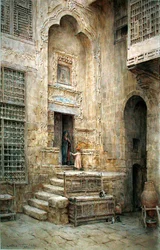 Ein Innenhof in Kairo