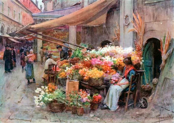 Ein Stand auf dem Rialto, Venedig
