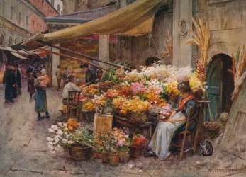 Ein Stand auf dem Rialto, Venedig, ca. 1900 1913