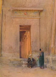 Tür im Tempel der Isis, ca. 1905, 1912