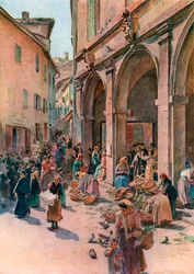 Der Markt in Montepulciano