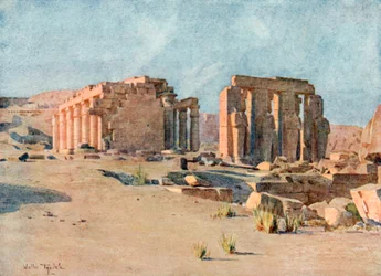 Das Ramesseum in Theben