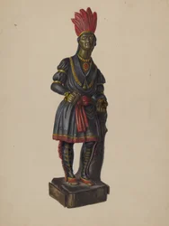 Zigarrenladen-Indianer, um 1936