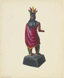 Indianer im Zigarrenladen, ca. 1937