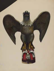 Steuerhausfigur Adler, um 1937