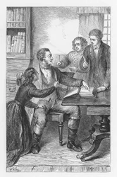 Szene aus Die Mühle am Floss von George Eliot, ca. 1880