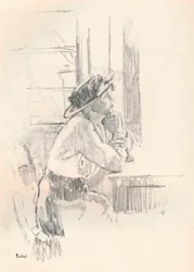 Mädchen in Gedanken, ca. 1911, 1931