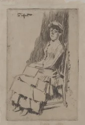 Porträt von Agnes Oldfield, ca. 1887