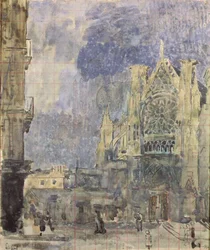 St. Jacques Fassade, Dieppe, ca. 1899