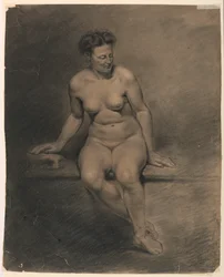 Nackte Frau