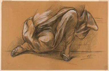 Studie von Draperie