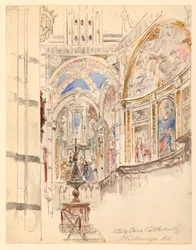 Studie des Doms von Siena