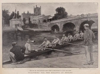 Üben für die Regatta in Henley