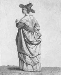 Die Frau eines Kaufmanns - Kleidung angesehener Bürger im Jahr 1640, 1807