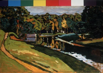 "Herbst" Gemälde von Vassily Kandinsky (oder Wassily Kandinski oder Kandinskij)