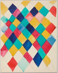 Farbstudie mit Rauten