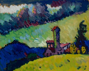 Murnau – Studie für "Landschaft mit Turm"