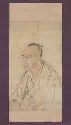 Skizze für das Porträt von Tachihara Suiken, 19. Jahrhundert